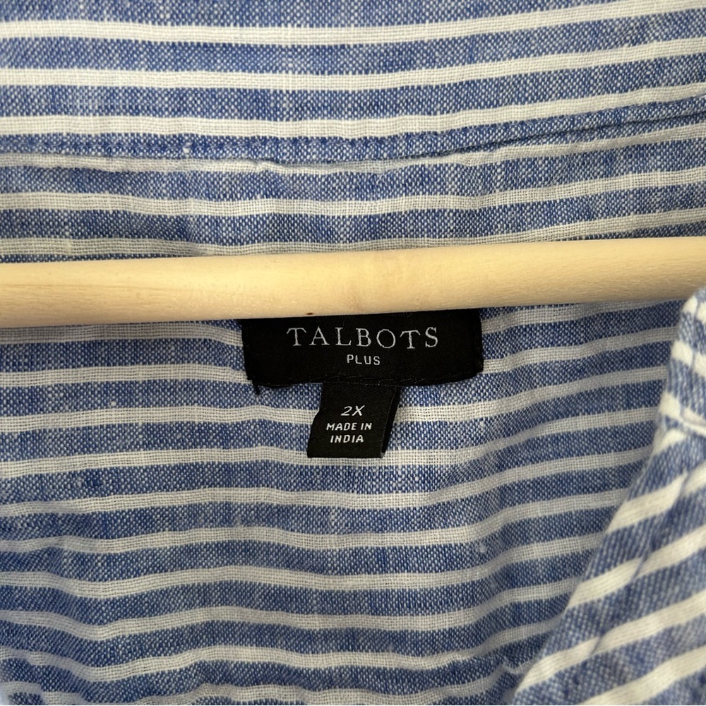 Talbots Striped Blouse - Picture 3 of 4